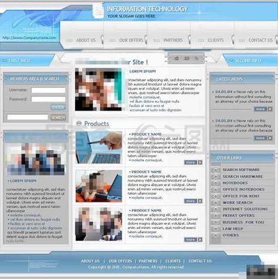 未來信息技術(shù)產(chǎn)品網(wǎng)頁模板